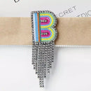 Initial Tassel Brooch