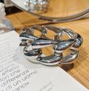 Hollow Cuff Bracelet - Silver