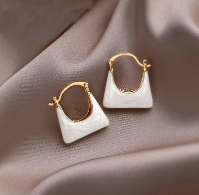 Enamel Handbag Earrings