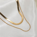 Snakeskin Layered Necklace