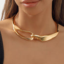 Interlocked Choker - Gold