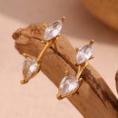 Zircon Hollow Earrings