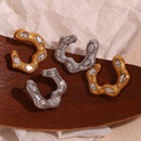 Engraved Texture Hoops