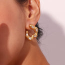 Engraved Texture Hoops