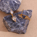 Zircon Hollow Earrings