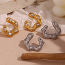 Engraved Texture Hoops