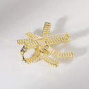 Luxe Zirzon Bow Brooch