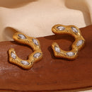 Engraved Texture Hoops