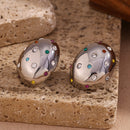 Silver Embellished Pebble