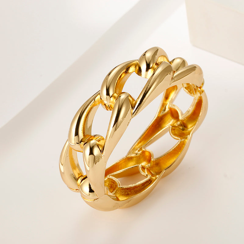 Hollow Cuff Bracelet - Gold