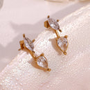 Zircon Hollow Earrings