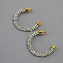 Rhinestone Bling Hoops