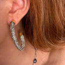 Rhinestone Bling Hoops