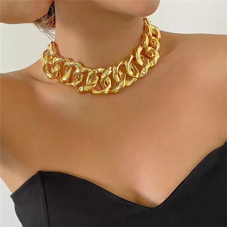 Glossy Gold Choker