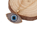 Evil Eye Druzy Necklace