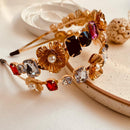 Flower Power Crystal Hair Band