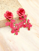 Floral Dream Beaded Earrings