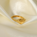 Geometric Heart Ring