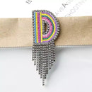 Initial Tassel Brooch