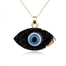Evil Eye Druzy Necklace