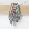 Initial Tassel Brooch