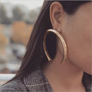 Crescent Gold Hoops