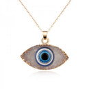 Evil Eye Druzy Necklace