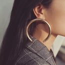Crescent Gold Hoops