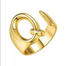 Gold Initial Ring