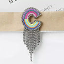 Initial Tassel Brooch