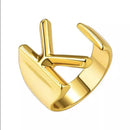 Gold Initial Ring