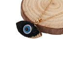 Evil Eye Druzy Necklace