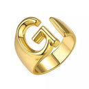 Gold Initial Ring