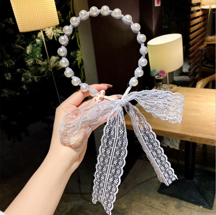 Lacy Pearl Hair Band
