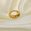 Gold Croissant Ring