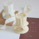 Roma Column Scented Candle - White