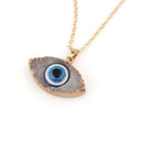 Evil Eye Druzy Necklace