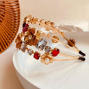 Flower Power Crystal Hair Band