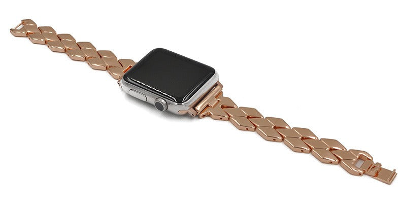 Intertwined Rose Gold Chain Apple Band