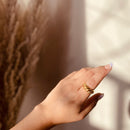 Gold Croissant Ring
