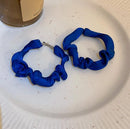 Korean Chiffon Hoops - Blue